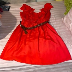 Coral dress